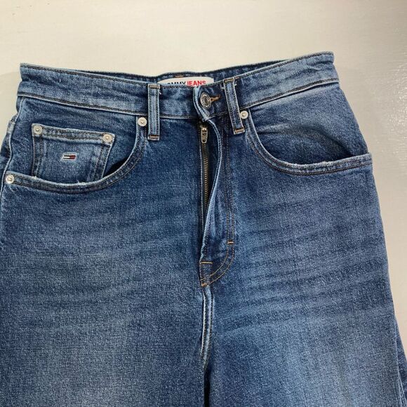 Tommy Hilfiger Big Flag Jeans Women’s 27/32 VTG High Rise Blue Y2K Casual - Picture 4 of 12
